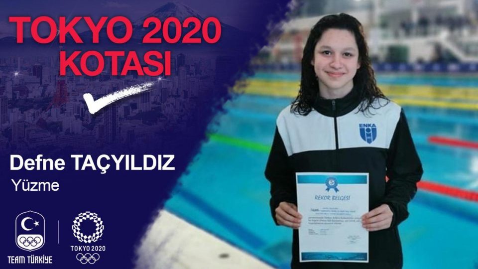Milli yüzücü Defne Taçyıldız olimpiyat kotası aldı