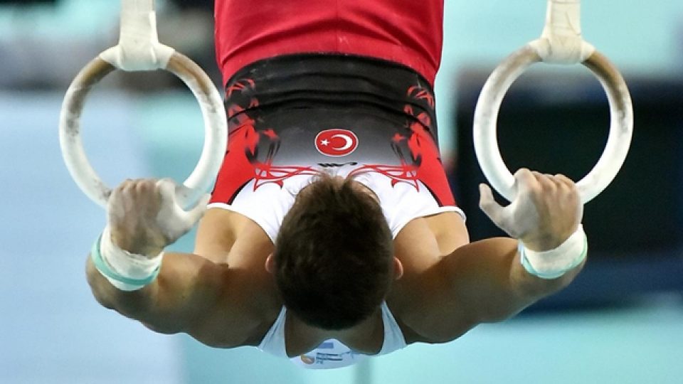 Artistik cimnastik halka aleti finalinde Çolak 5, Asil 7. sırada tamamladı