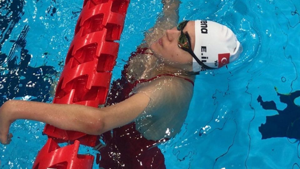 Elif İldem 100 metre sırtüstü S2 kategorisinde 8. oldu