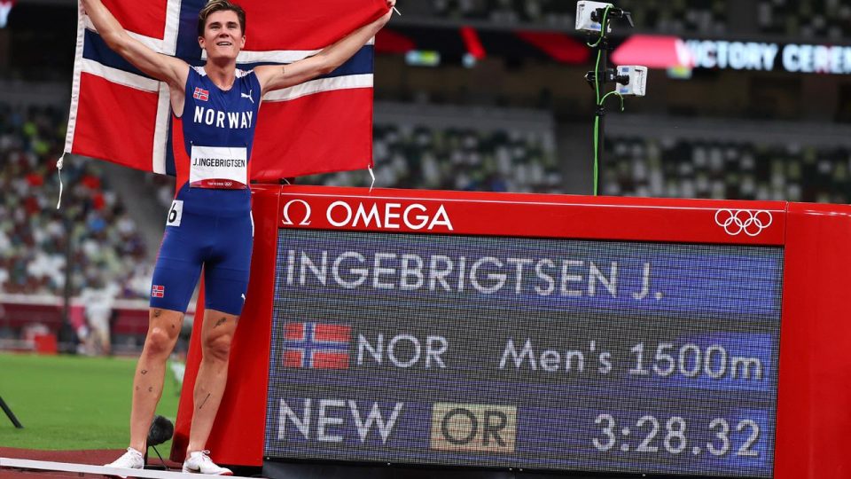 Norveçli atlet Ingebrigtsen olimpiyat rekoru kırdı