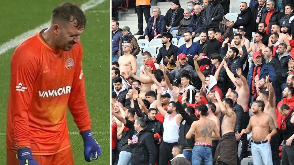 Karagümrük taraftarı soyunarak Viviano’ya destek verdi