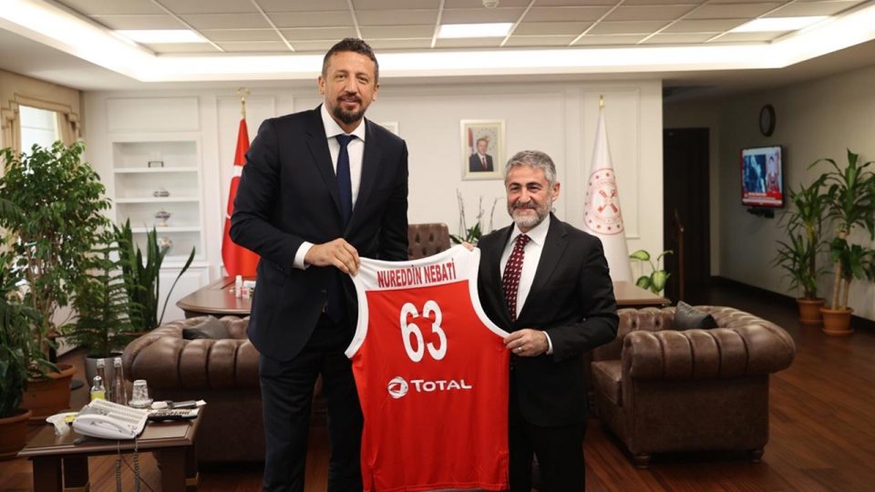 Bakan Nureddin Nebati’ye Hidayet Türkoğlu’ndan ziyaret