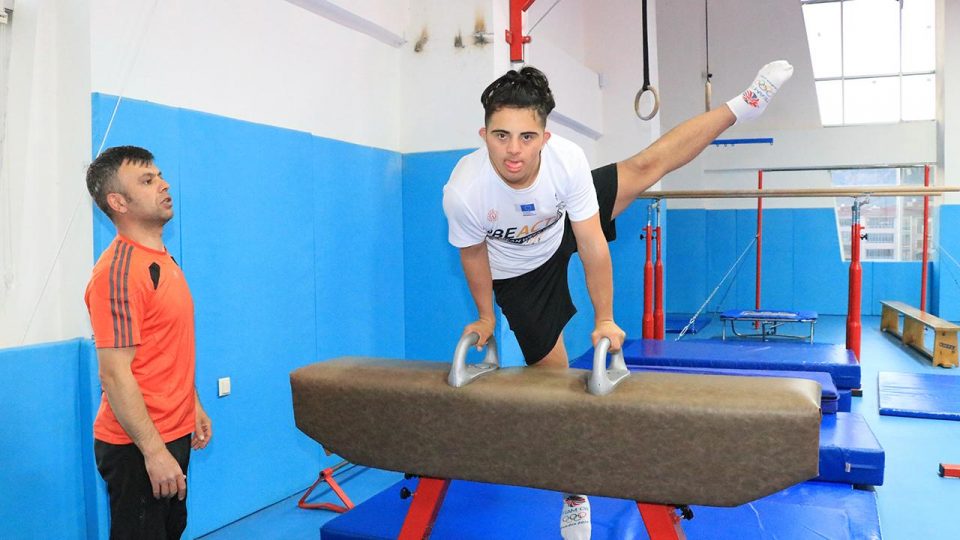 Özel sporcu Birkan’ın hedefi dünya şampiyonluğu