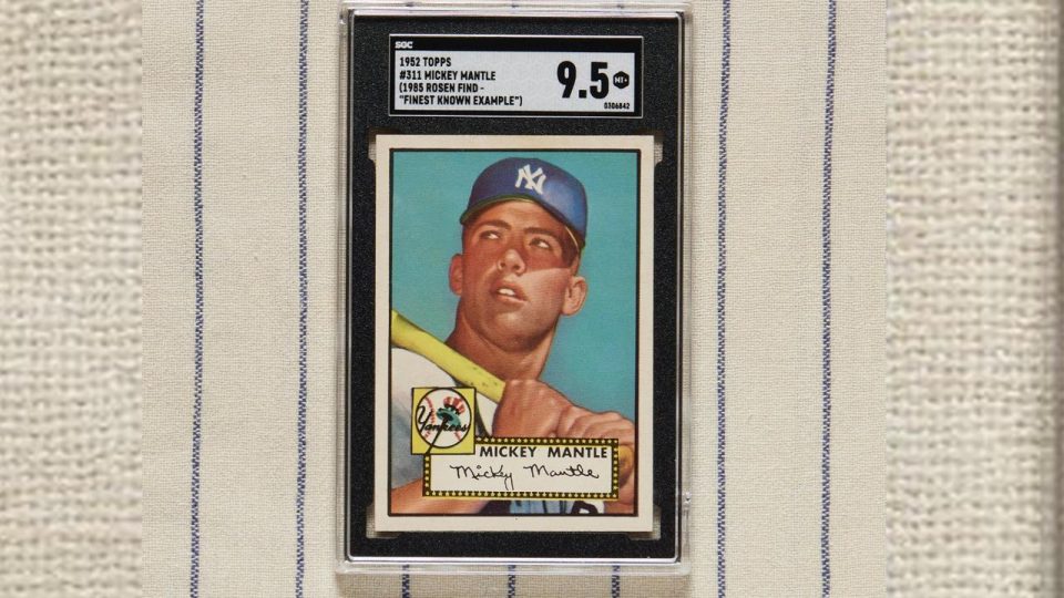 Mickey Mantle’nin oyuncu kartı rekor fiyata satıldı