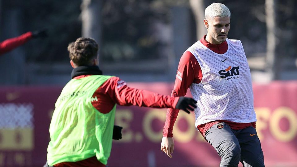 Galatasaray’da Icardi takımla çalıştı